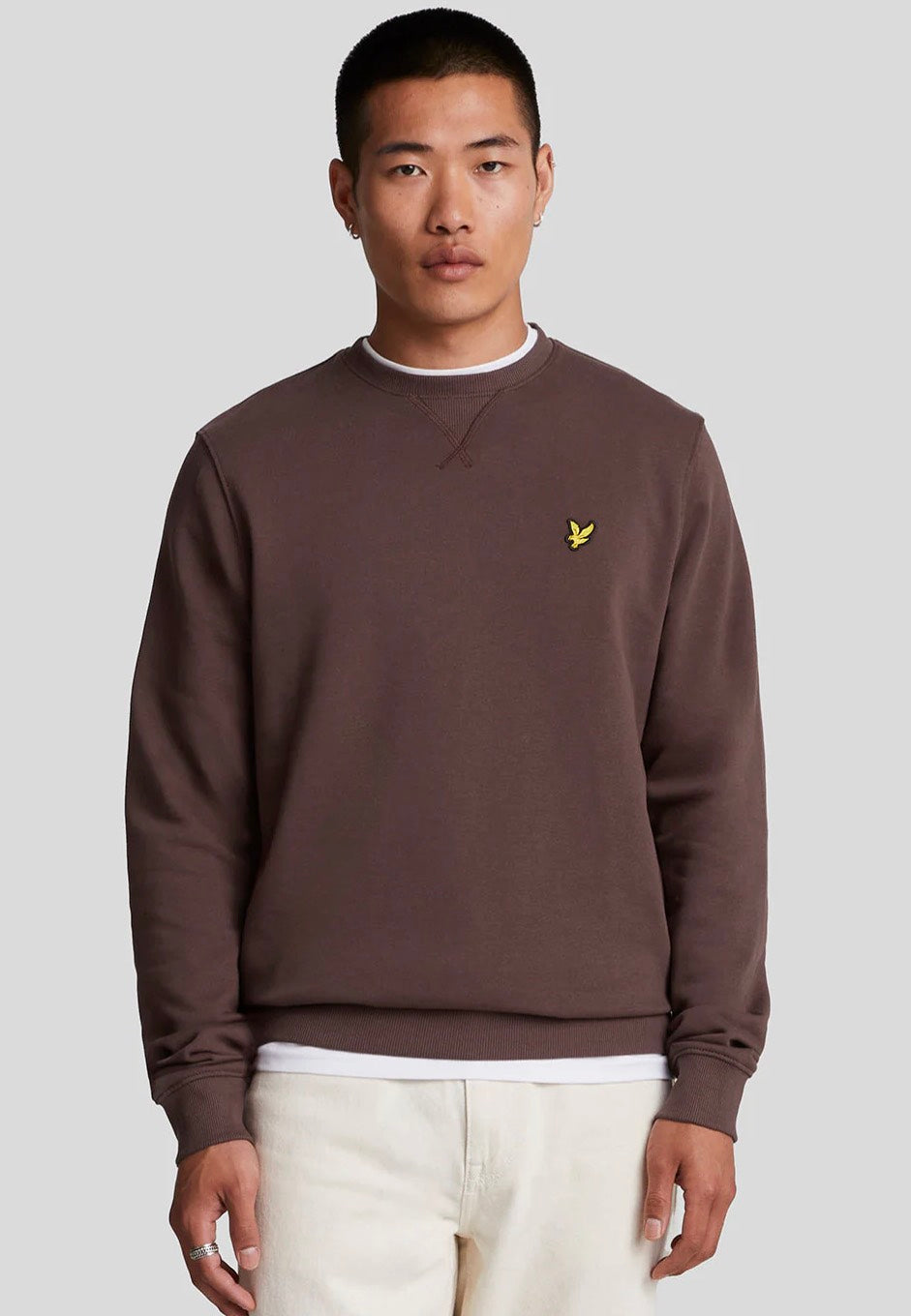 Lyle & Scott - Crew Neck Deep Mahogany - Sweater From China Sale Online