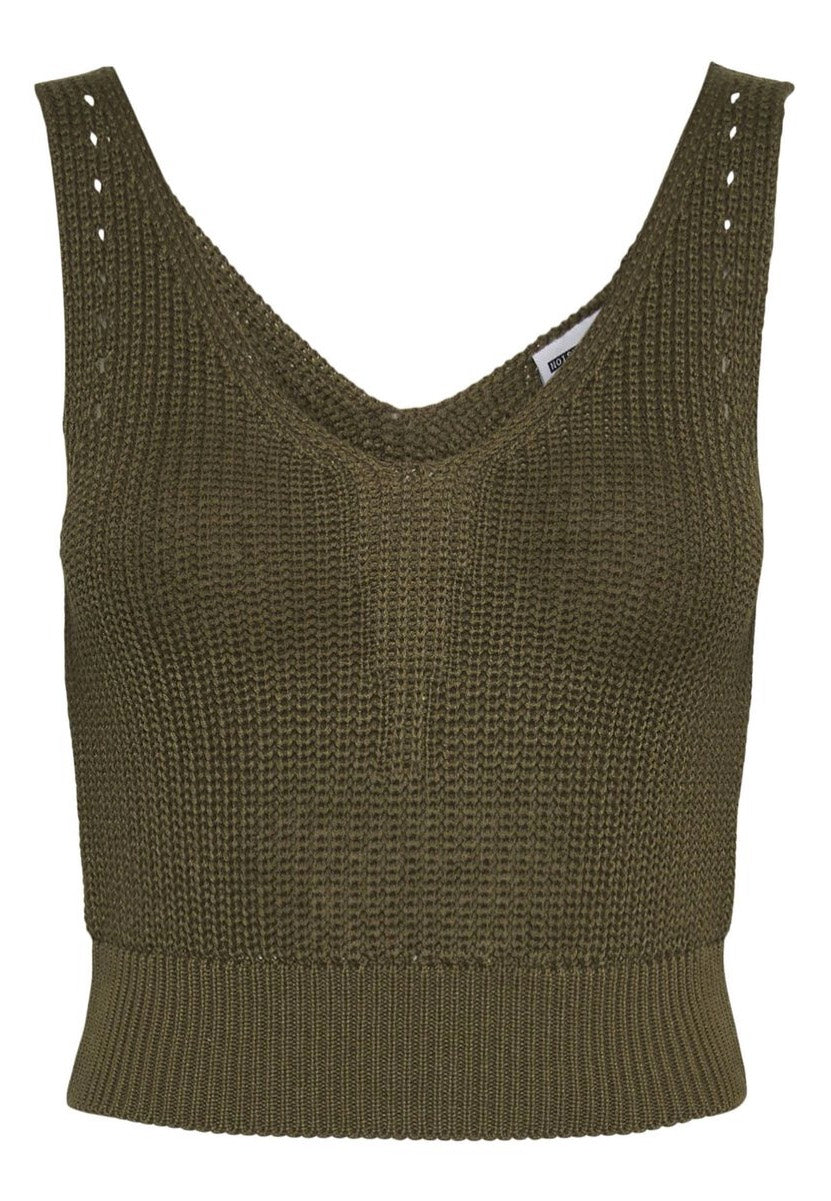 Noisy May - Sara O Neck Knit Burnt Olive - Top Cheap Sale Brand New Unisex