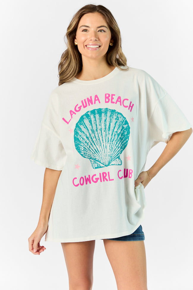 Laguna Beach Off White Hyfve Oversized Graphic Tee Deals Cheap Online