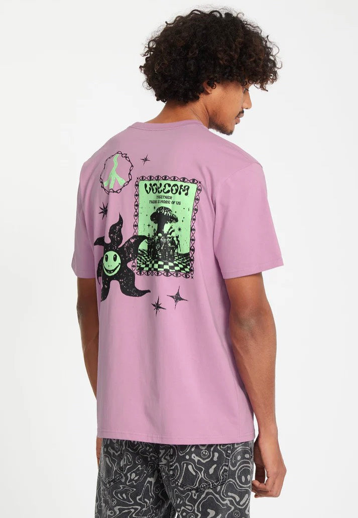 Volcom - Fa Filip Rygalski Steel Purple - T-Shirt Clearance Low Pice Fee Shipping