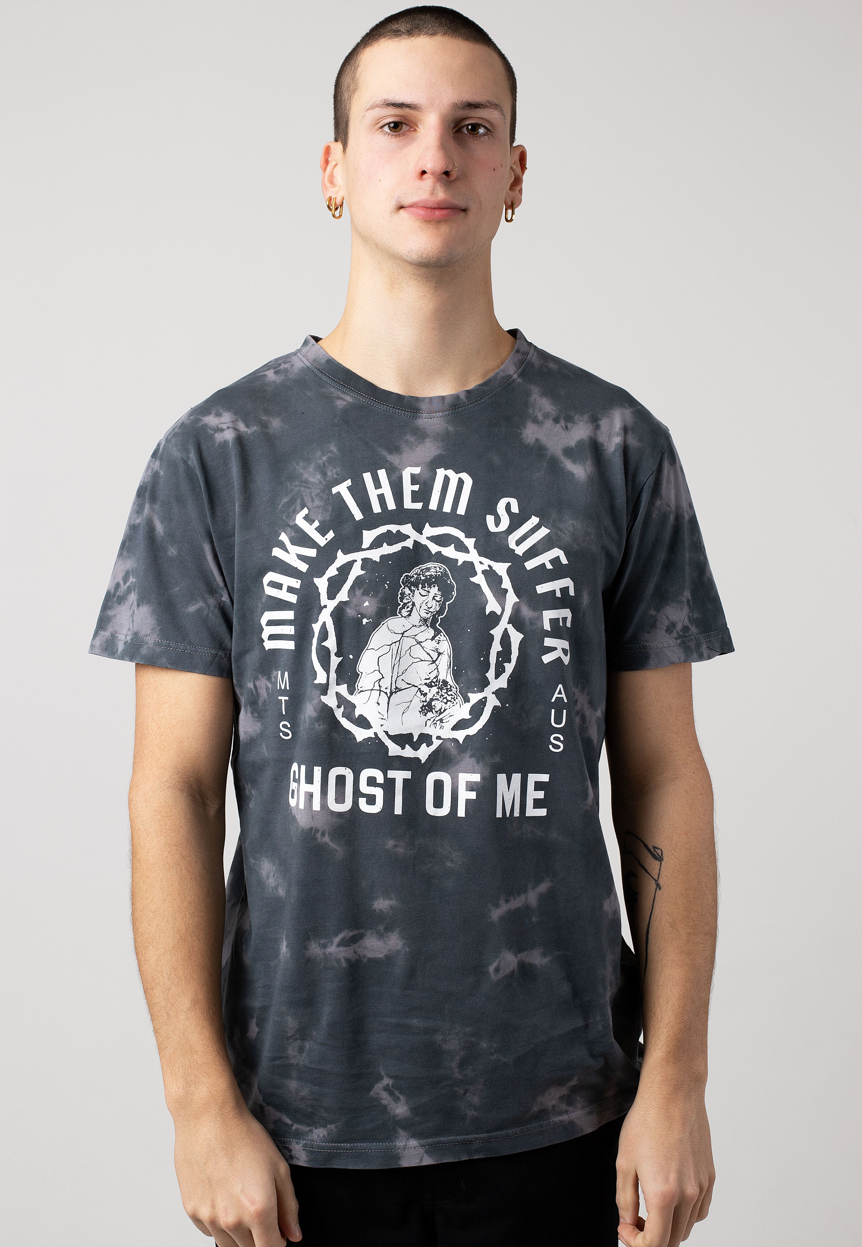 Make Them Suffer - Ghost Of Me Grey/Darkgrey Tie Dye - T-Shirt Sale Shop Offer