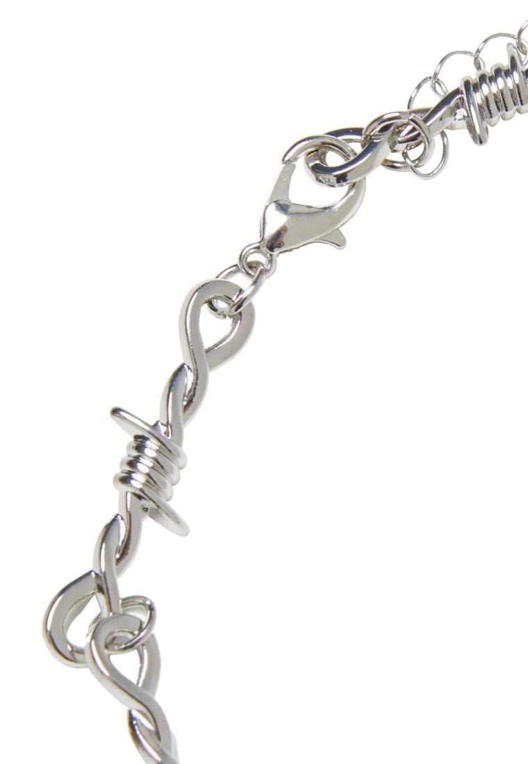 Urban Classics - Barbed Wire Silver - Necklace Cheap Manchester Great Sale