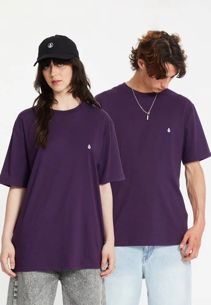 Volcom - Stone Blanks Basic Grape Royale - T-Shirt Outlet Sale Online