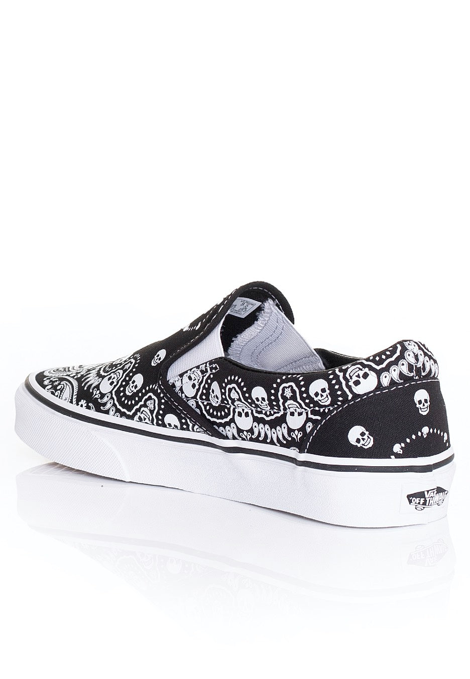 Vans - Classic Slip On (Bandana) Black/True White - Shoes Visit