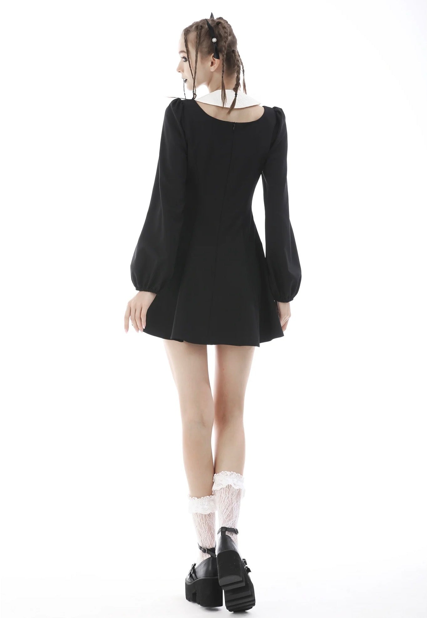 Dark In Love - Gothic Lolita Black White Super Bowknot Black - Dress Outlet Shop Offer