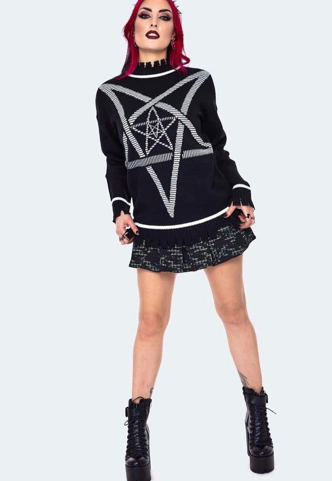 Jawbreaker - Pentagram Star Oversized Black - Pullover 100% Authentic Cheap Online