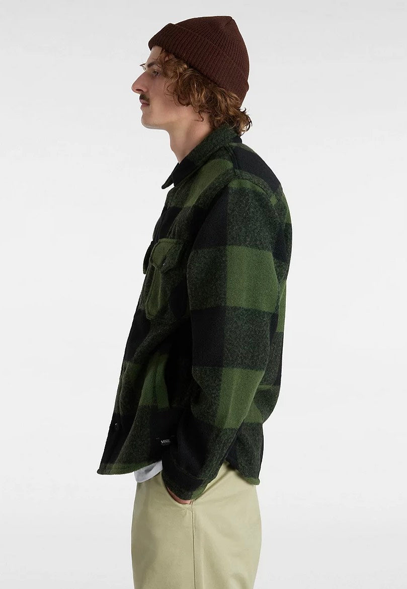 Vans - Denby Fuzzy Shacket Black/Loden Green - Jacket Footlocker Online