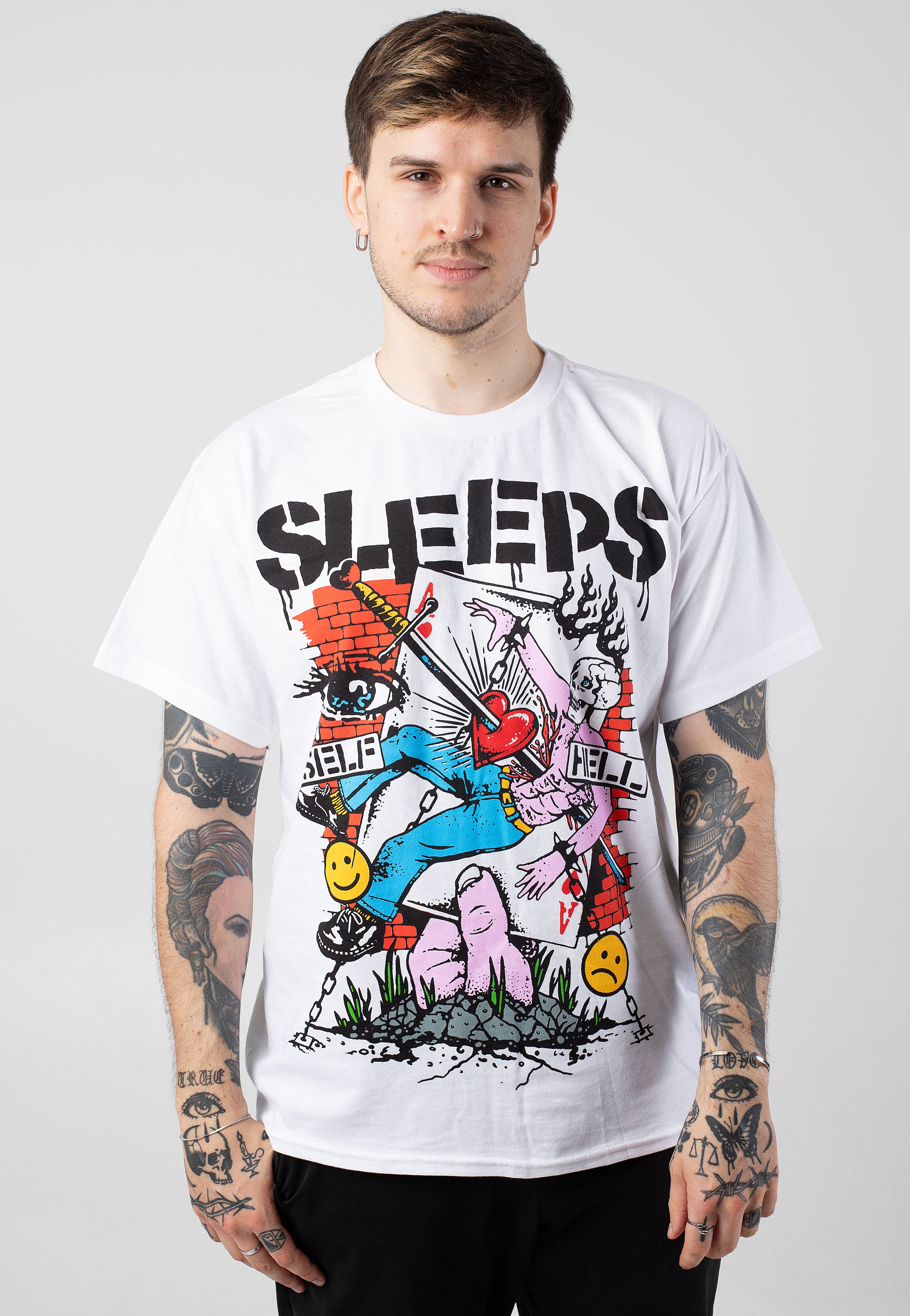 While She Sleeps - Praise The Love White - T-Shirt Shop Offer Online