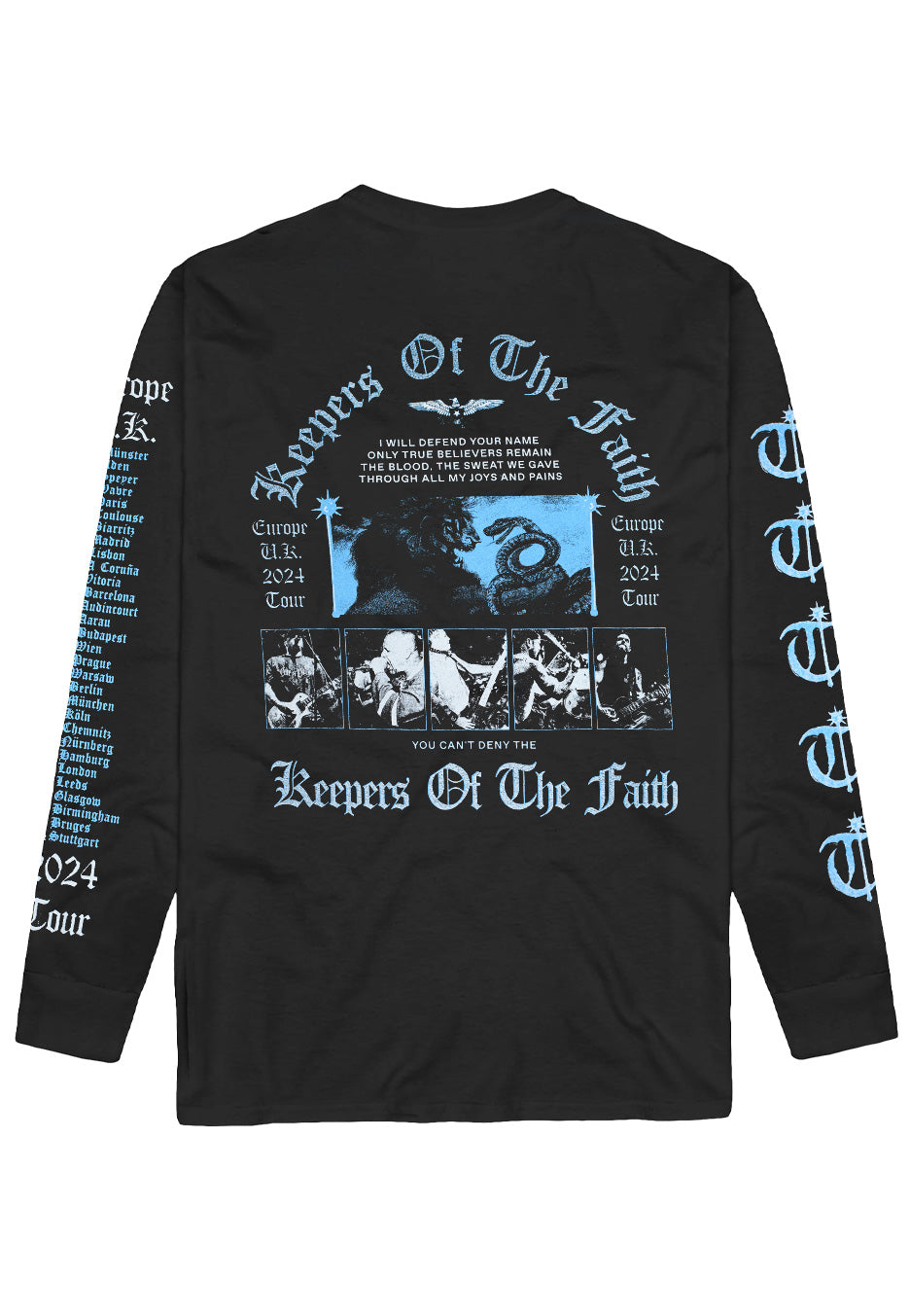 Terror - True Believers Tour 2024 - Longsleeve For Sale Wholesale Pice