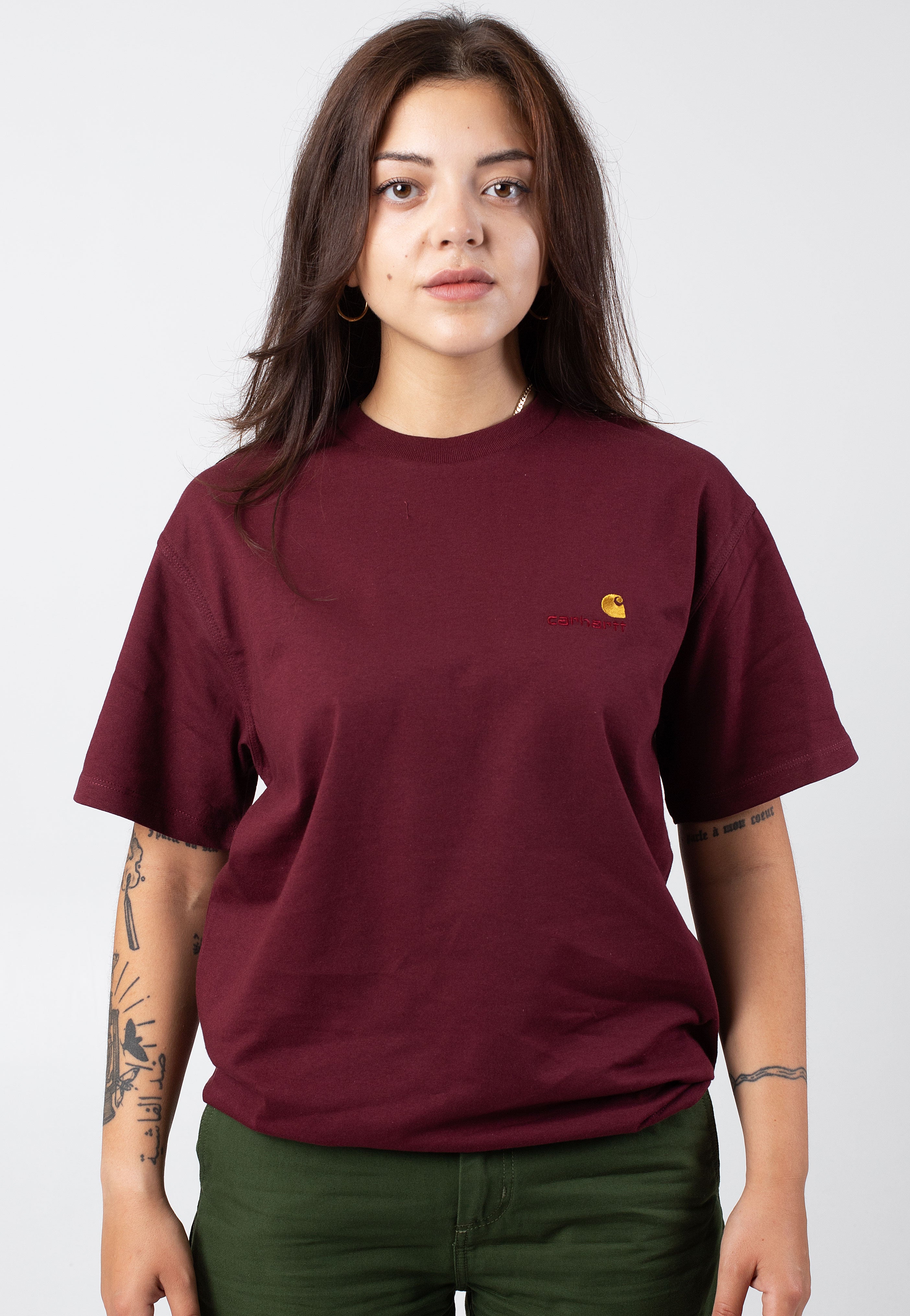 Carhartt WIP - W' American Script Malbec - T-Shirt