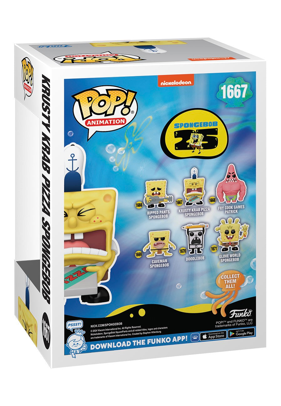 SpongeBob SquarePants - Spongebob w/ Pizza POP! Vinyl - Funko Pop Popular Sale Online