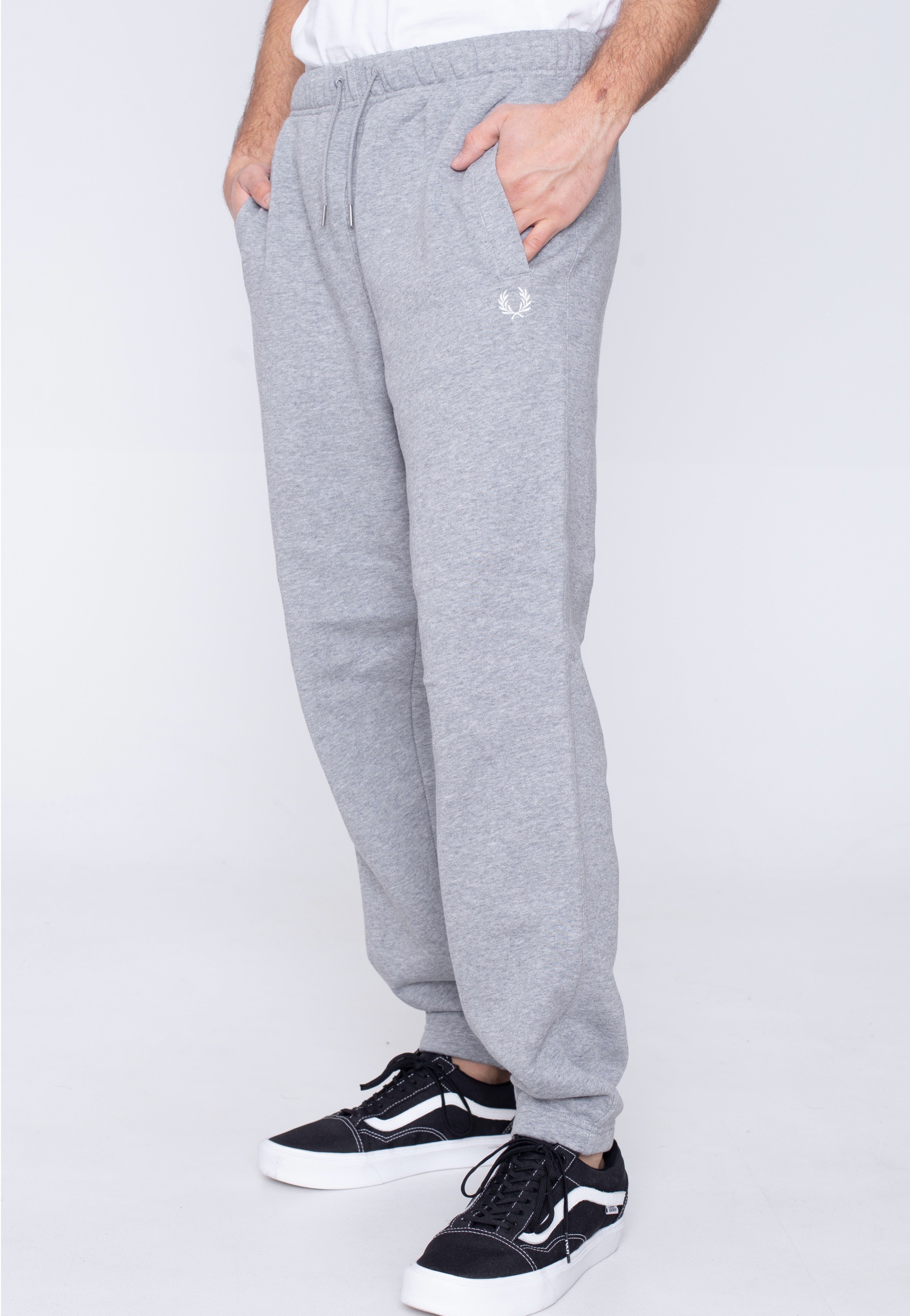 Fred Perry - Loopback Steel Marl - Sweat Pants Visit For Sale