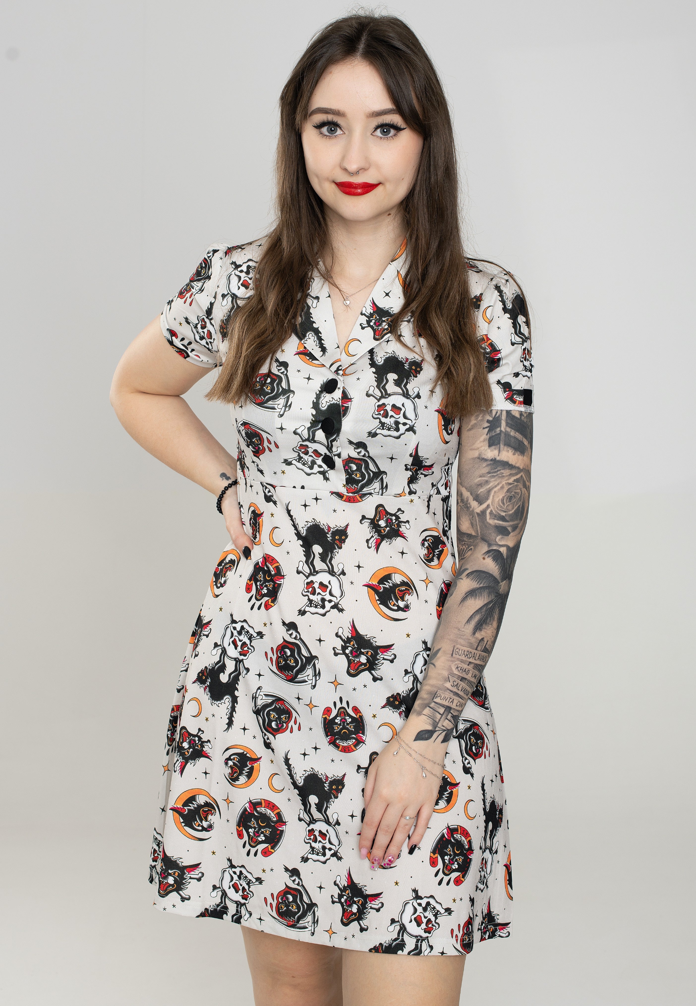 Sourpuss Clothing - Friday The 13Th Rosie White - Dress Recommend Cheap Online