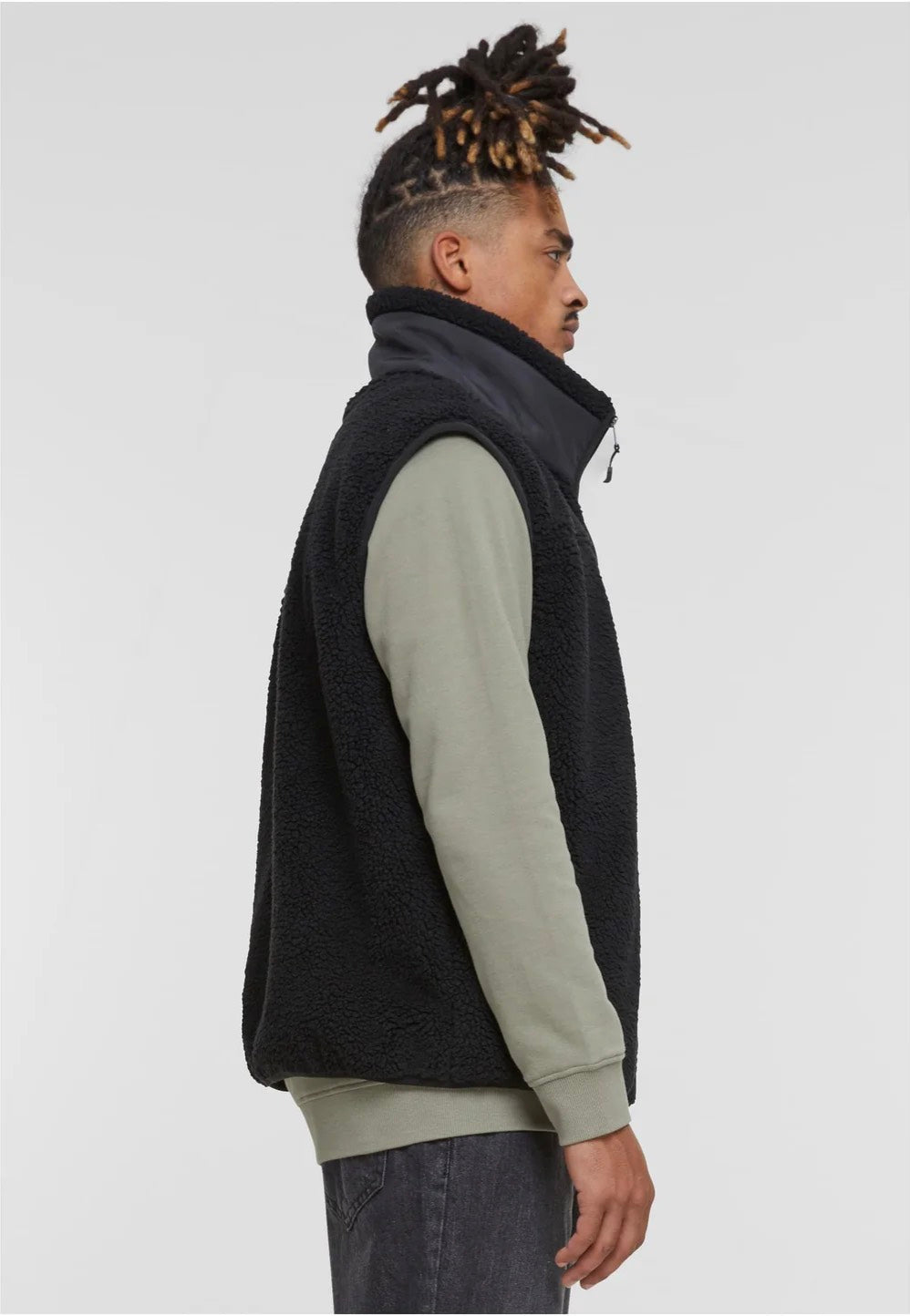 Urban Classics - Sherpa Black - Vest Buy Cheap Low Shipping