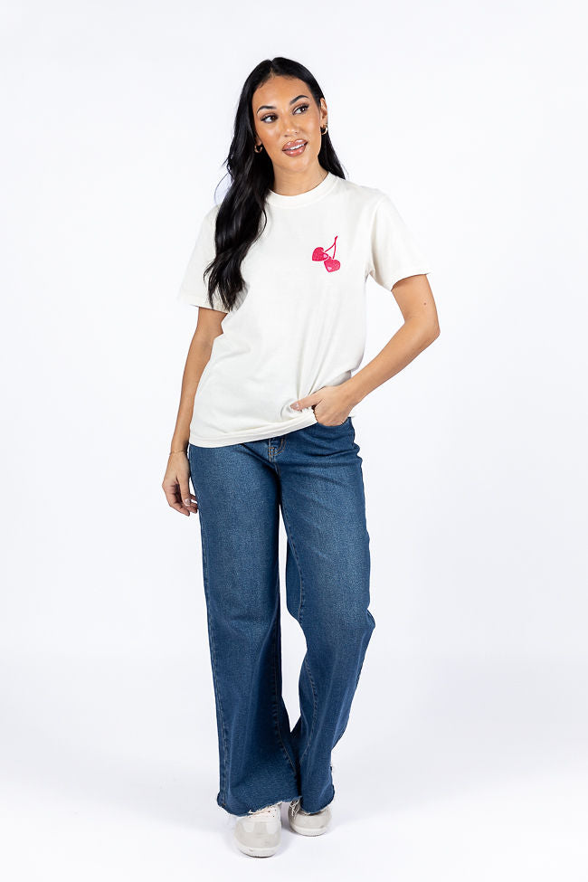 I Love You Cherry Much Ivory Comfort Color Graphic Tee Kalee Rogers X Pink Lily Online Online For Sale