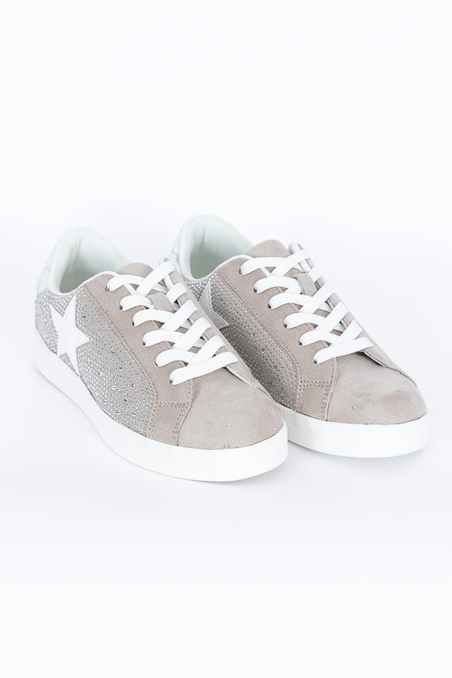 Karlie Taupe Rhinestone Star Sneaker Online Online Original