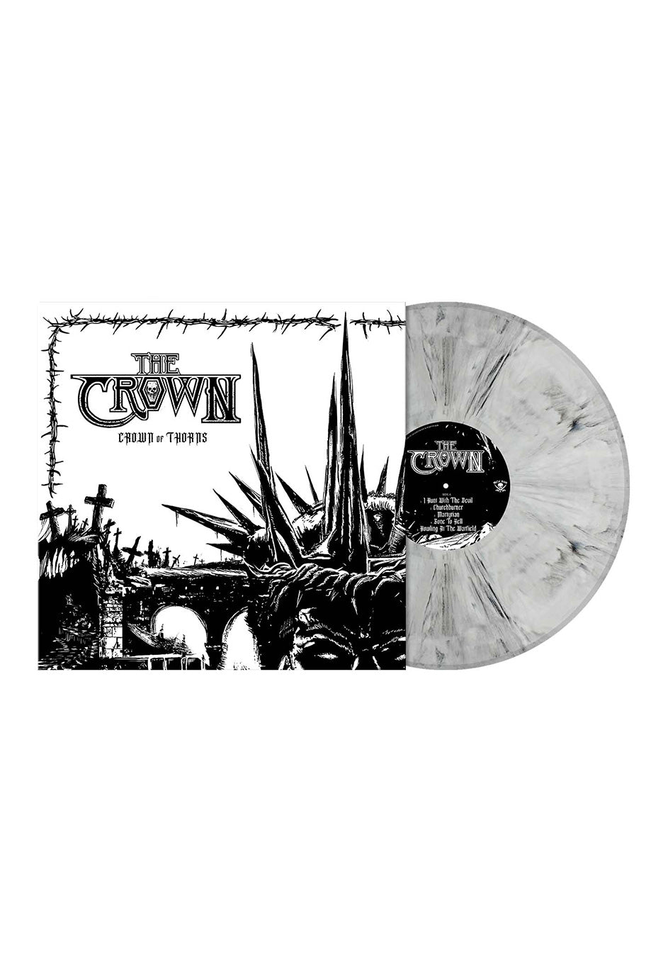 The Crown - Crown Of Thorns White/Black - Marbled Vinyl For Cheap Online