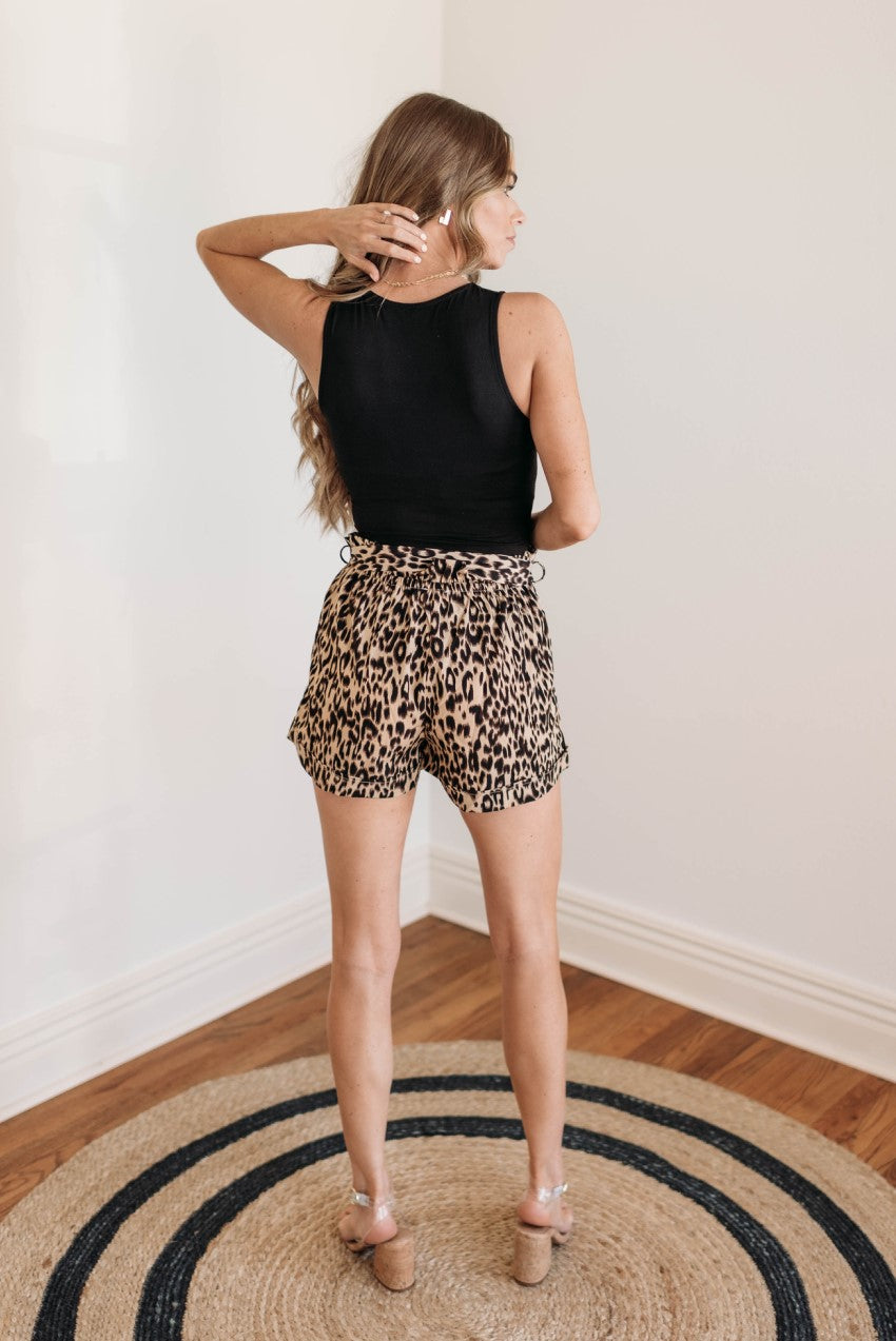 She's Stealing Hearts Animal Print Shorts FINAL SALE