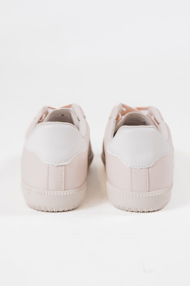 Presley Double Stripe Beige Leather Sneaker Sale View