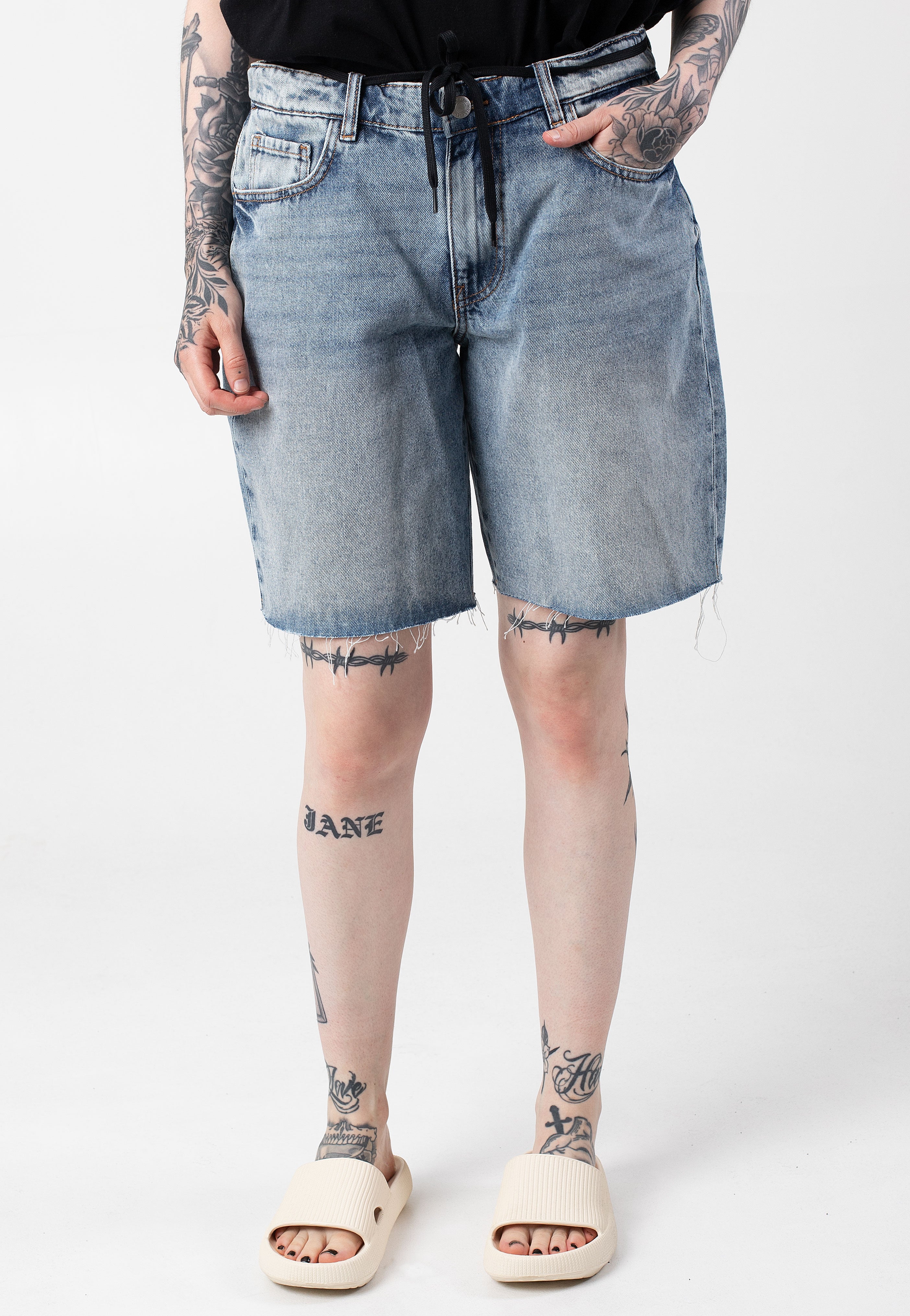 Noisy May - Barba Loose Light Blue Denim - Shorts Free Shipping Low Pice