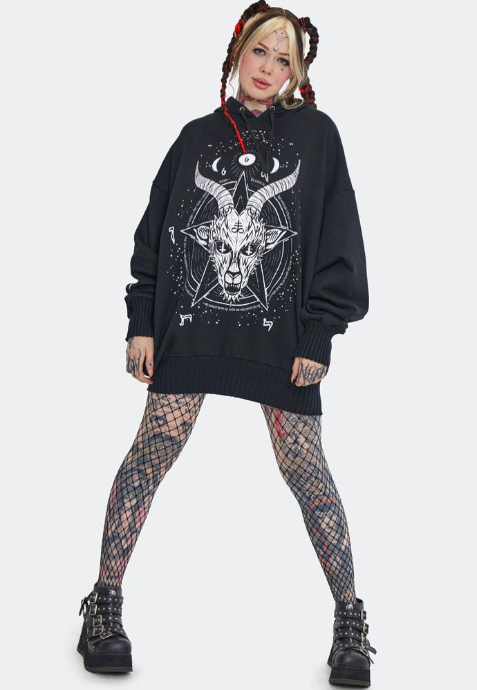 Jawbreaker - Baphomet Printed Oversized Black - Hoodie Genuine Sale Online