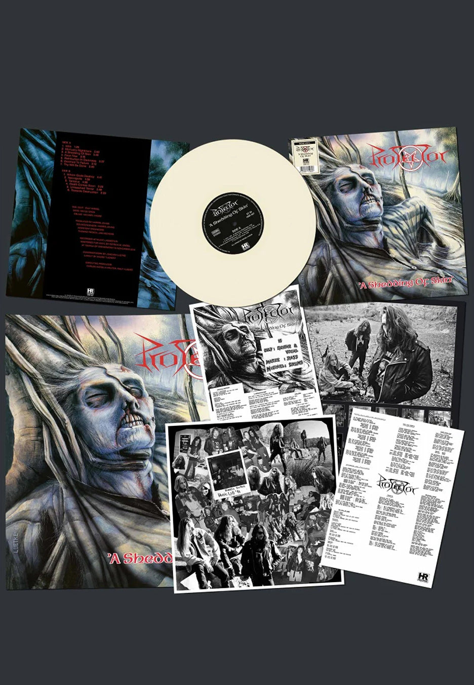 Protector - A Shedding Of Skin Ltd. Bone - Colored Vinyl Free Shipping Fake