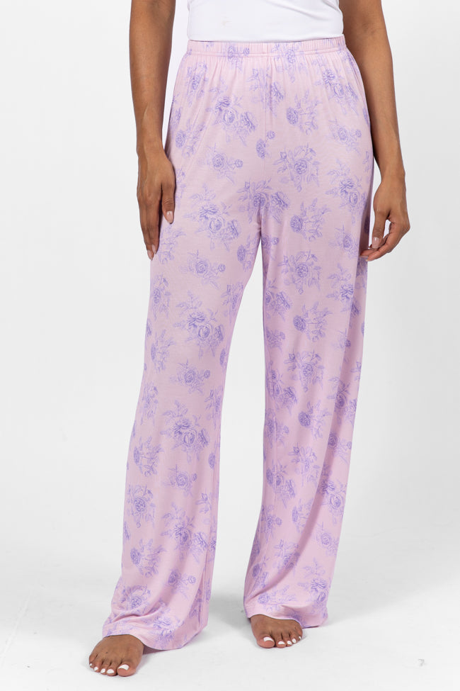 Sweet Dreams In Purple Floral Fantasy Pajama Pants FINAL SALE Cheap Sale Comfortable