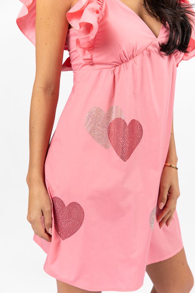 Heart and Soul Pink Babydoll Dress FINAL SALE Clearance Fashionable