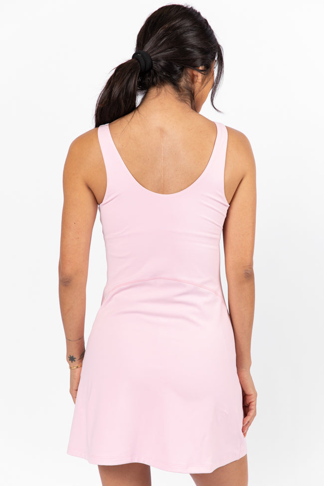 Active Vibe Light Pink V-Neck Active Dress Cheap Sale Best Store To Get