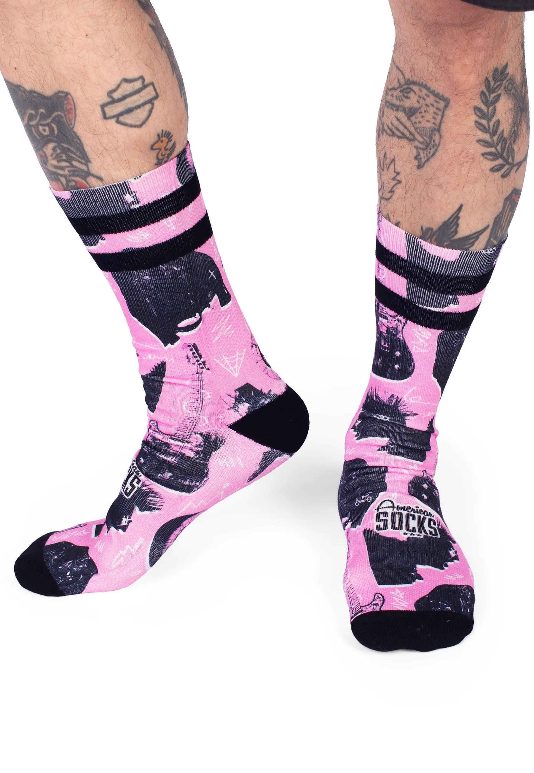 American Socks - Street Riot Mid High Pink - Socks Best Sale For Sale