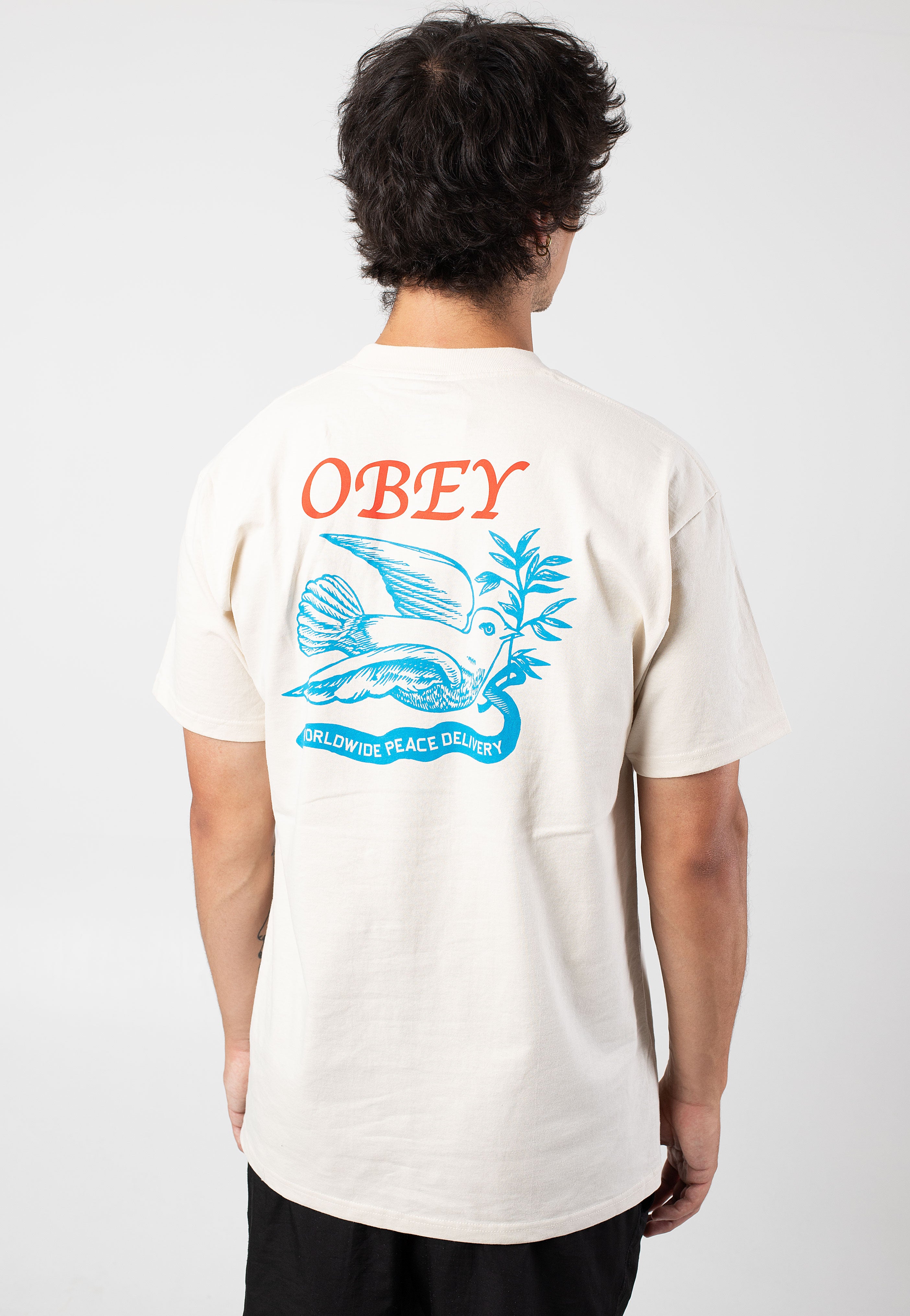 Obey - Peace Delivery Dove Cream - T-Shirt View For Sale