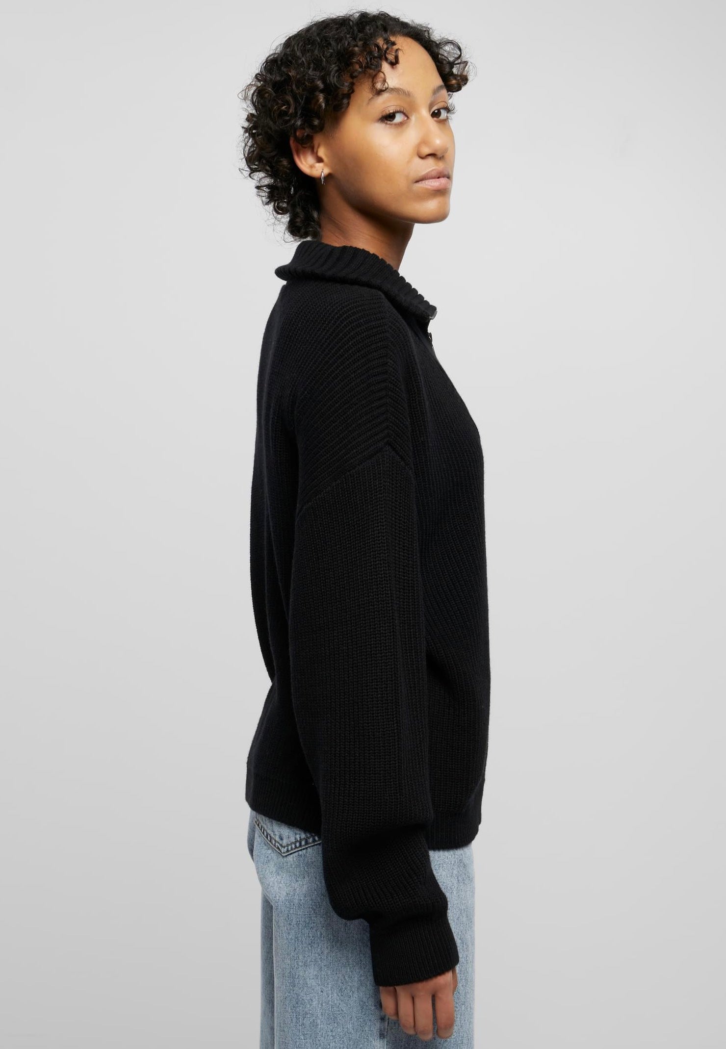 Urban Classics - Oversized Knit Black - Pullover Good Selling Cheap Online