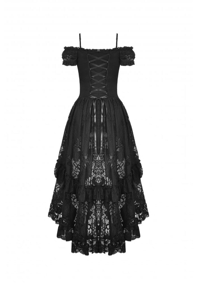 Dark in Love - Gothic Elegant Lady Lace Dovetail - Dress Buy Cheap Shop