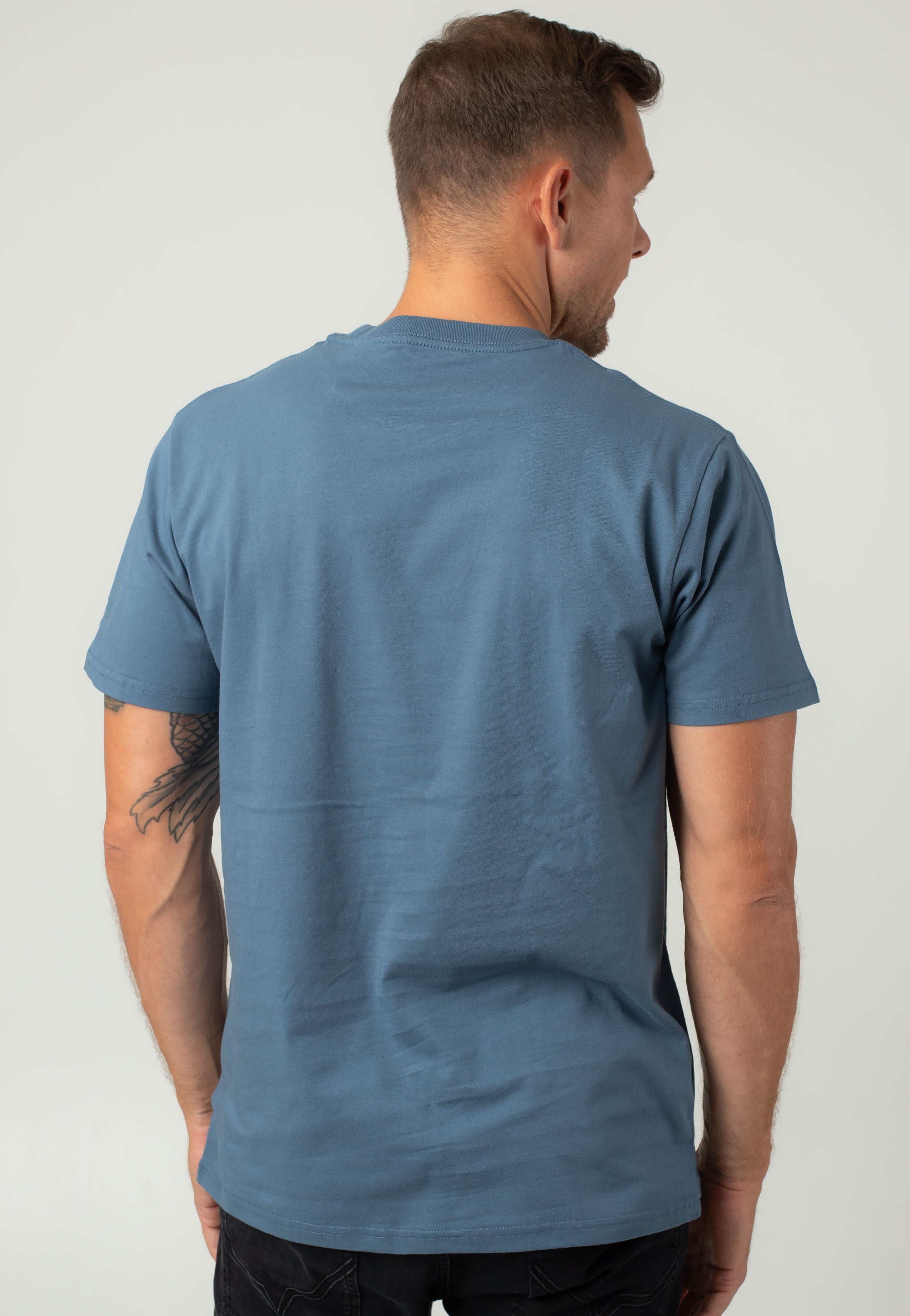 Snow Peak - Soft Cotton Logo Slateblue - T-Shirt Good Selling Cheap Pice