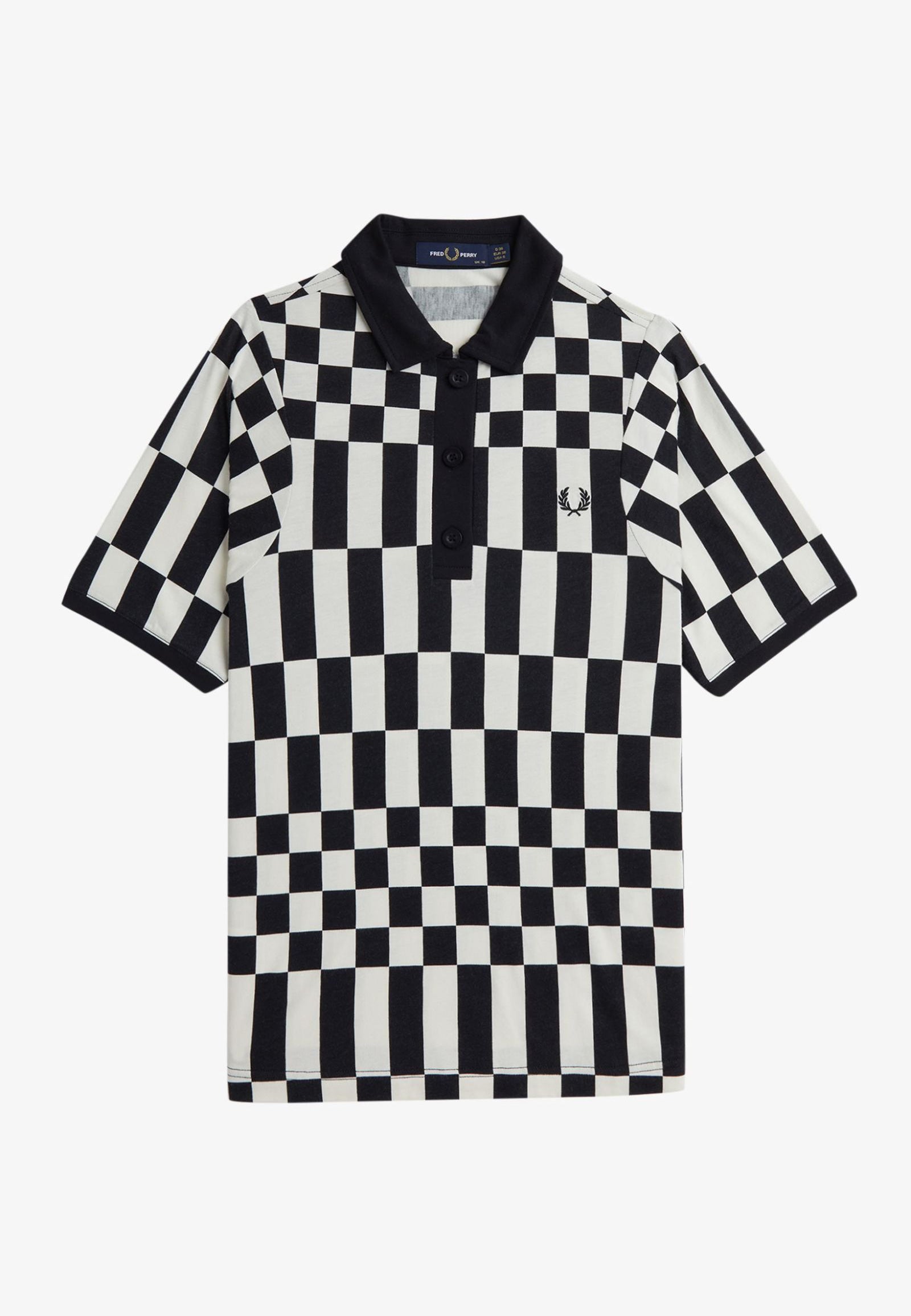 Fred Perry - Chequerboard Black - Polo For Sale Free Shipping