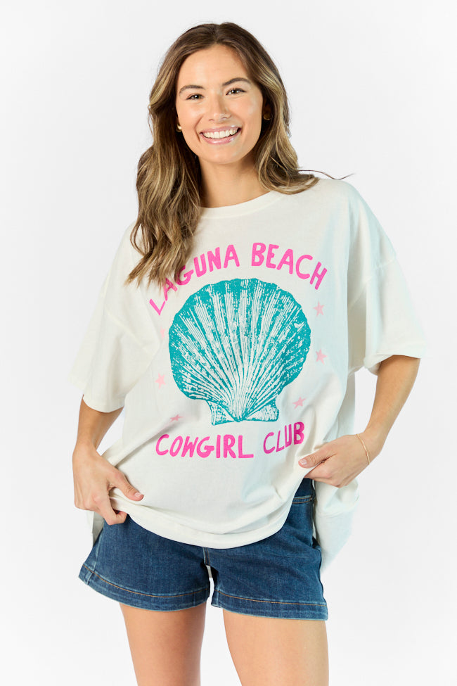 Laguna Beach Off White Hyfve Oversized Graphic Tee Deals Cheap Online