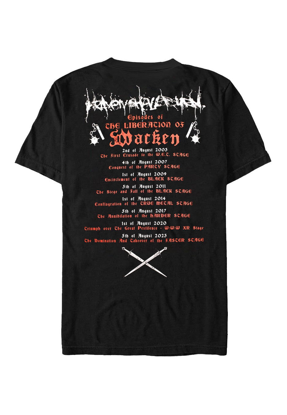 Heaven Shall Burn - The Liberation Of Wacken - T-Shirt Discount Outlet Store