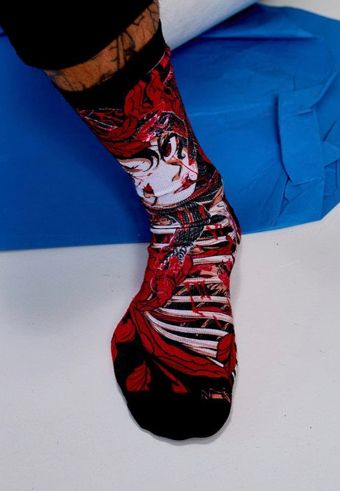 Stay Cold Apparel - Medusa Red - Socks Cheap Pice Low Shipping Fee