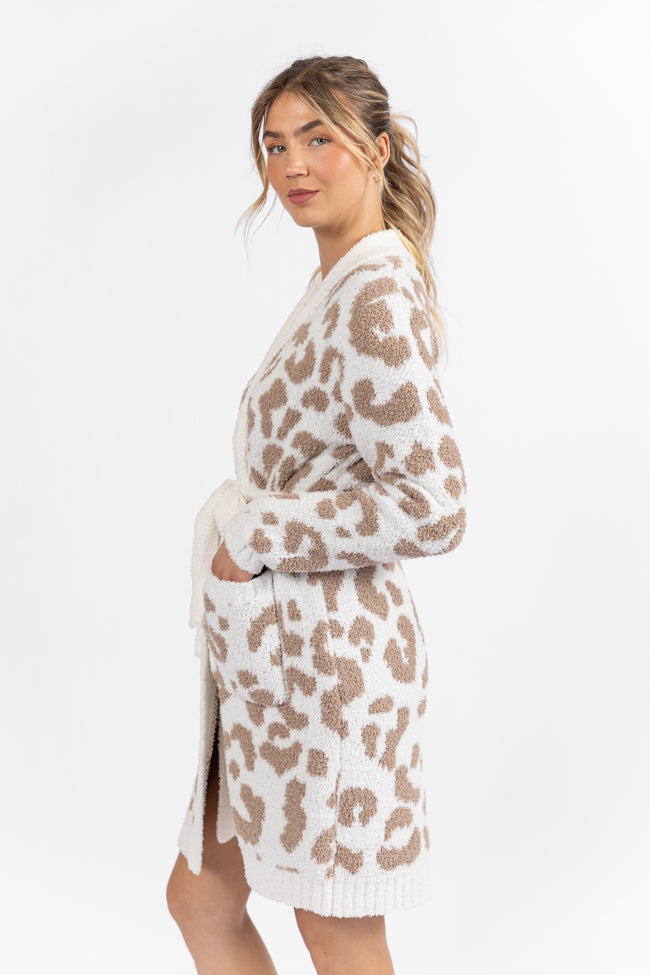 It Was All A Dream Light Leopard Robe SALE Professional