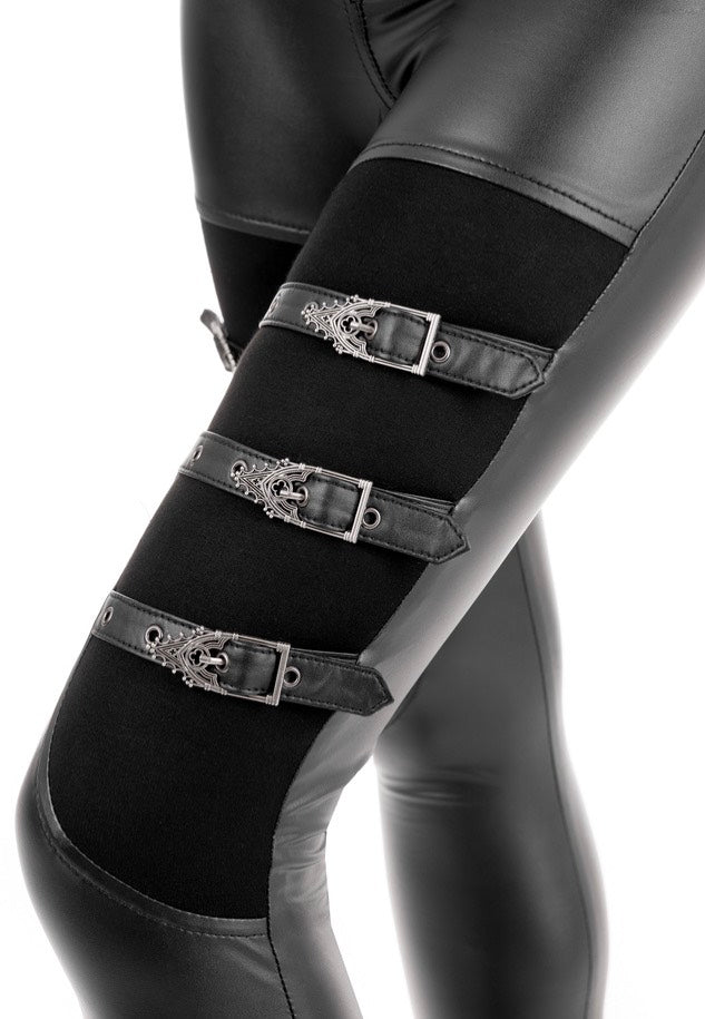 Restyle - Cathedralis Buckle Black - Pants Outlet Extremely