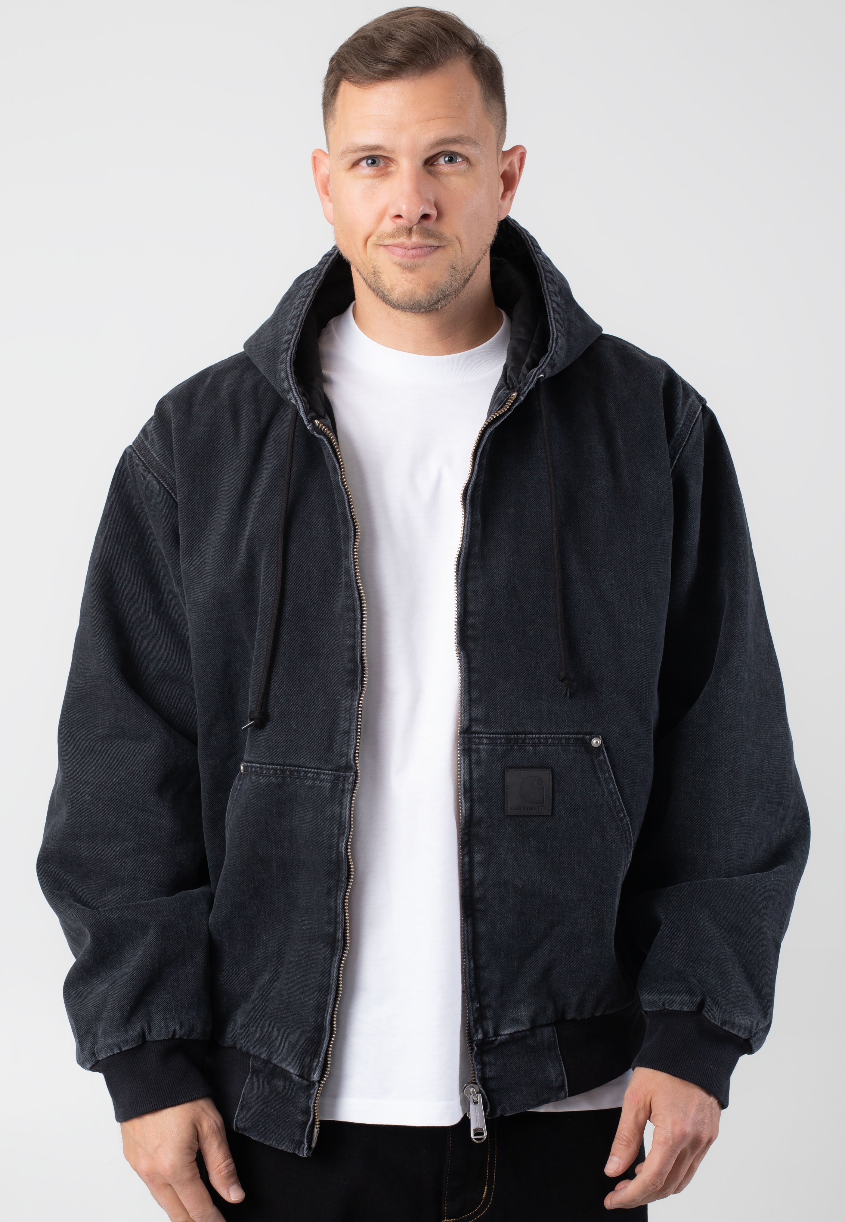 Carhartt WIP - OG Active Rivet Stone Washed Black - Jacket Clearance How Much