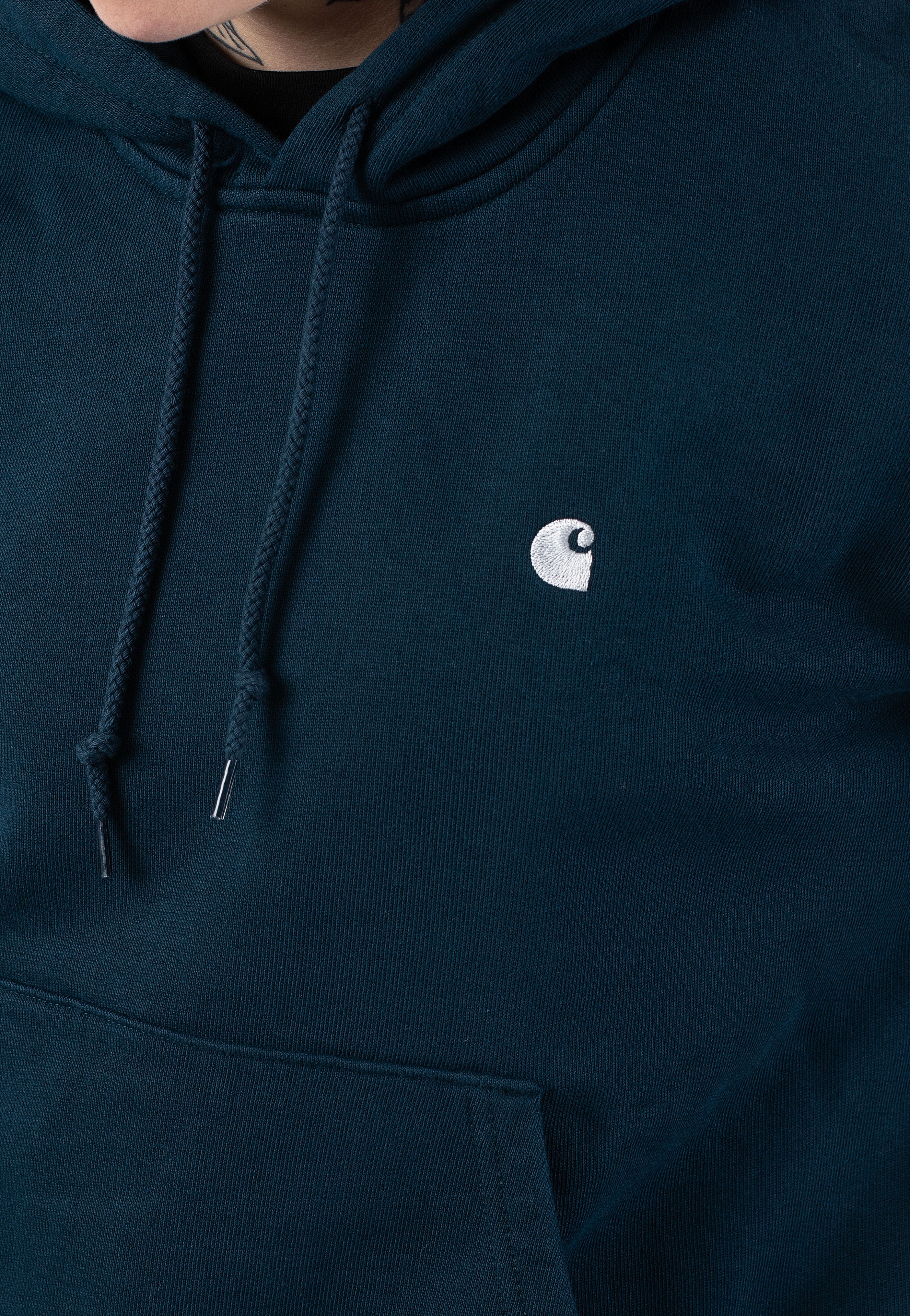 Carhartt WIP - W' Hooded Casey Duck Blue/Silver - Hoodie