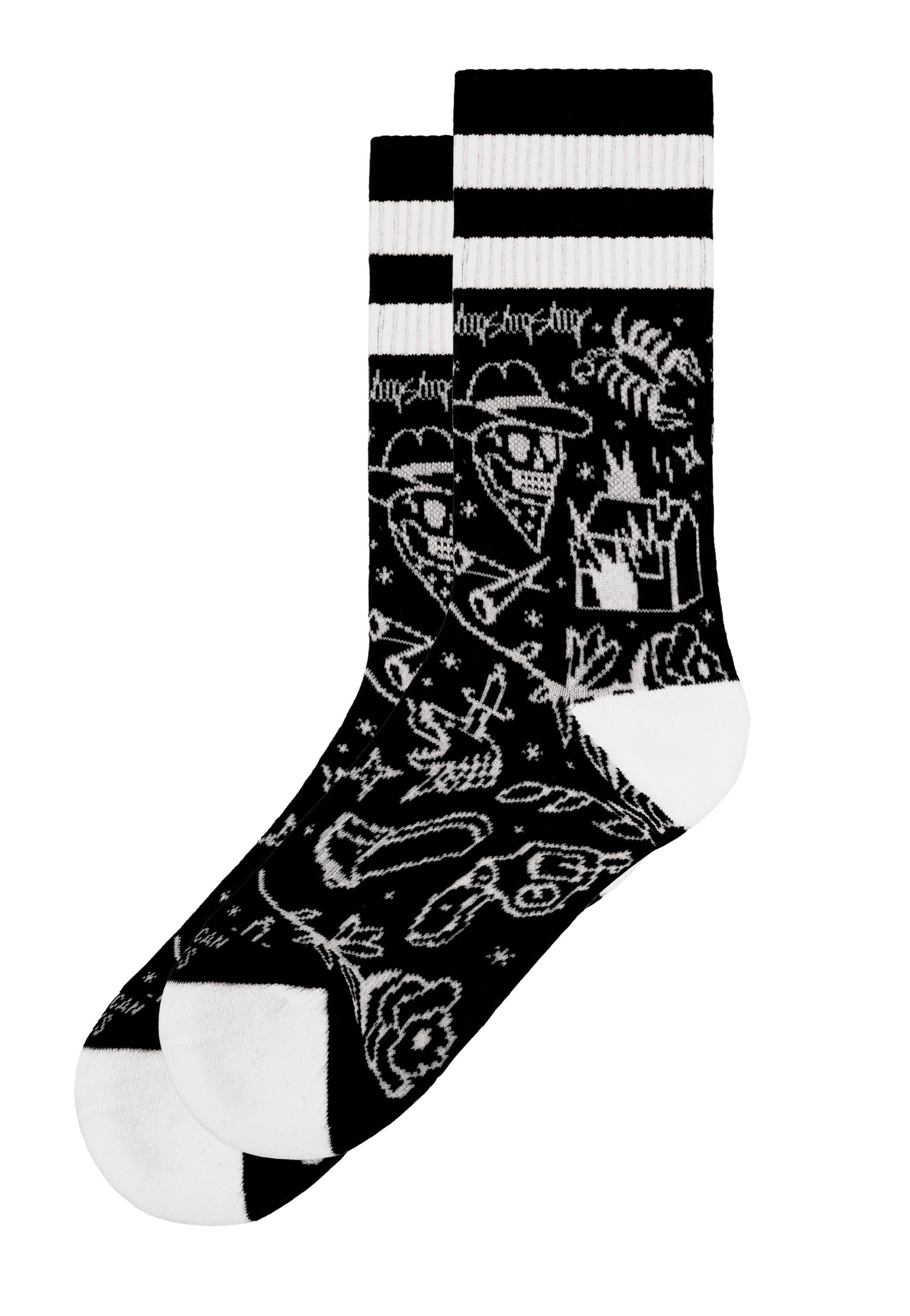 American Socks - Cowboy Mid High Black - Socks Free Shipping Outlet