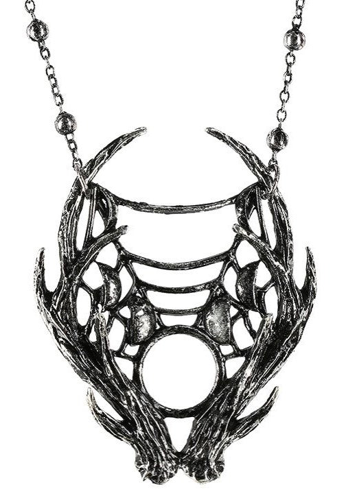 Restyle - Moon Antler With Moon Phases Pendant Silver - Necklace Cheap 100% Authentic