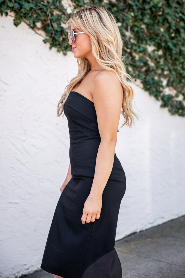 This Isn't Goodbye Black Strapless Mini Dress FINAL SALE