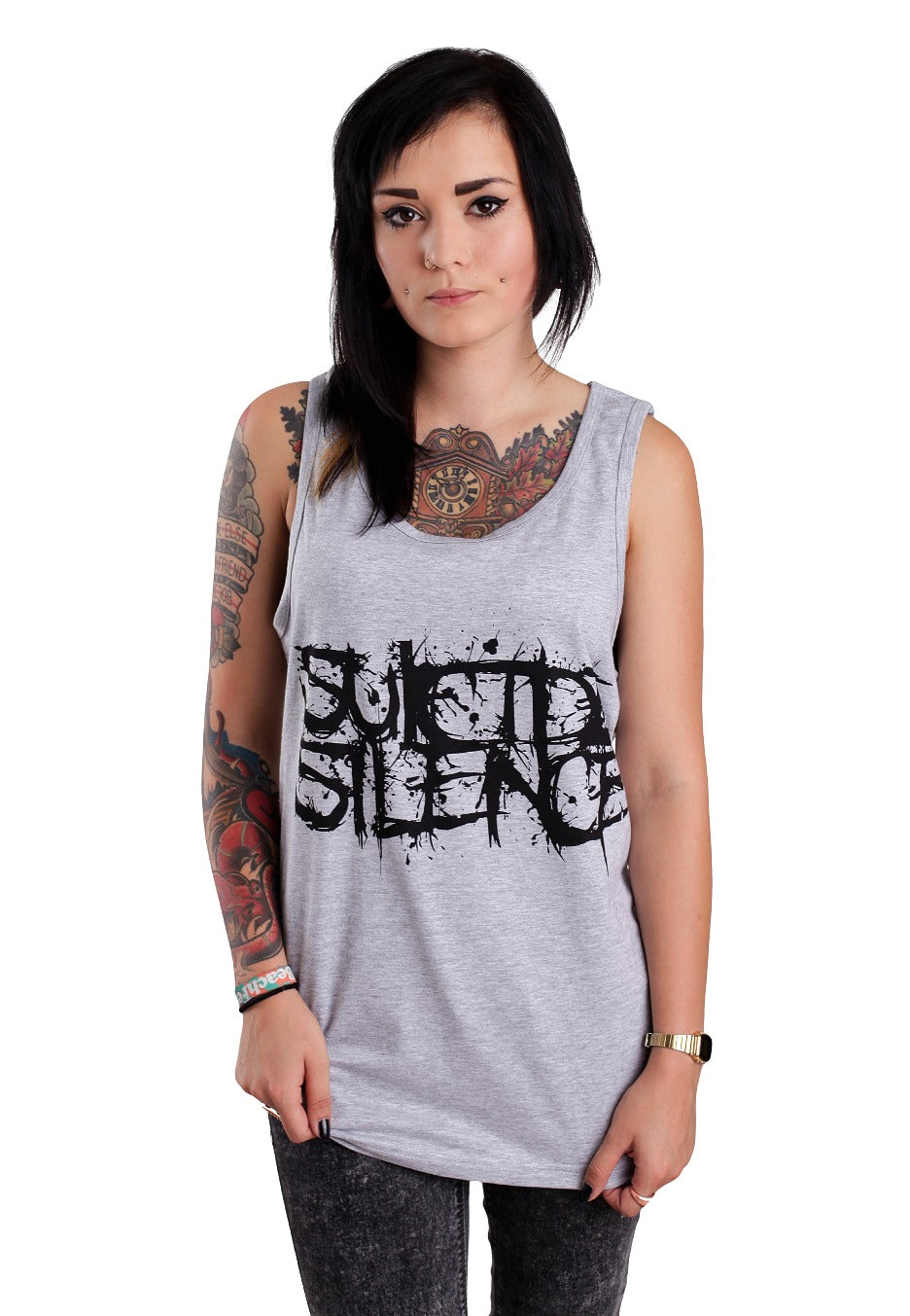 Suicide Silence - Fuck Everything Sportsgrey - Tank Outlet Original