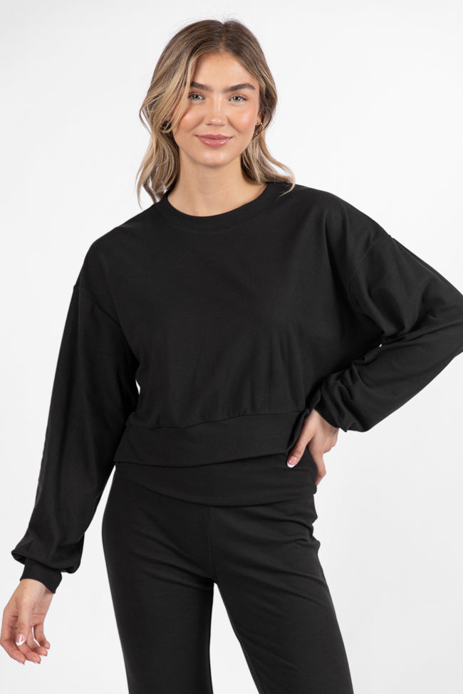 In A Dream Black Super Soft Pullover Clearance Big Sale