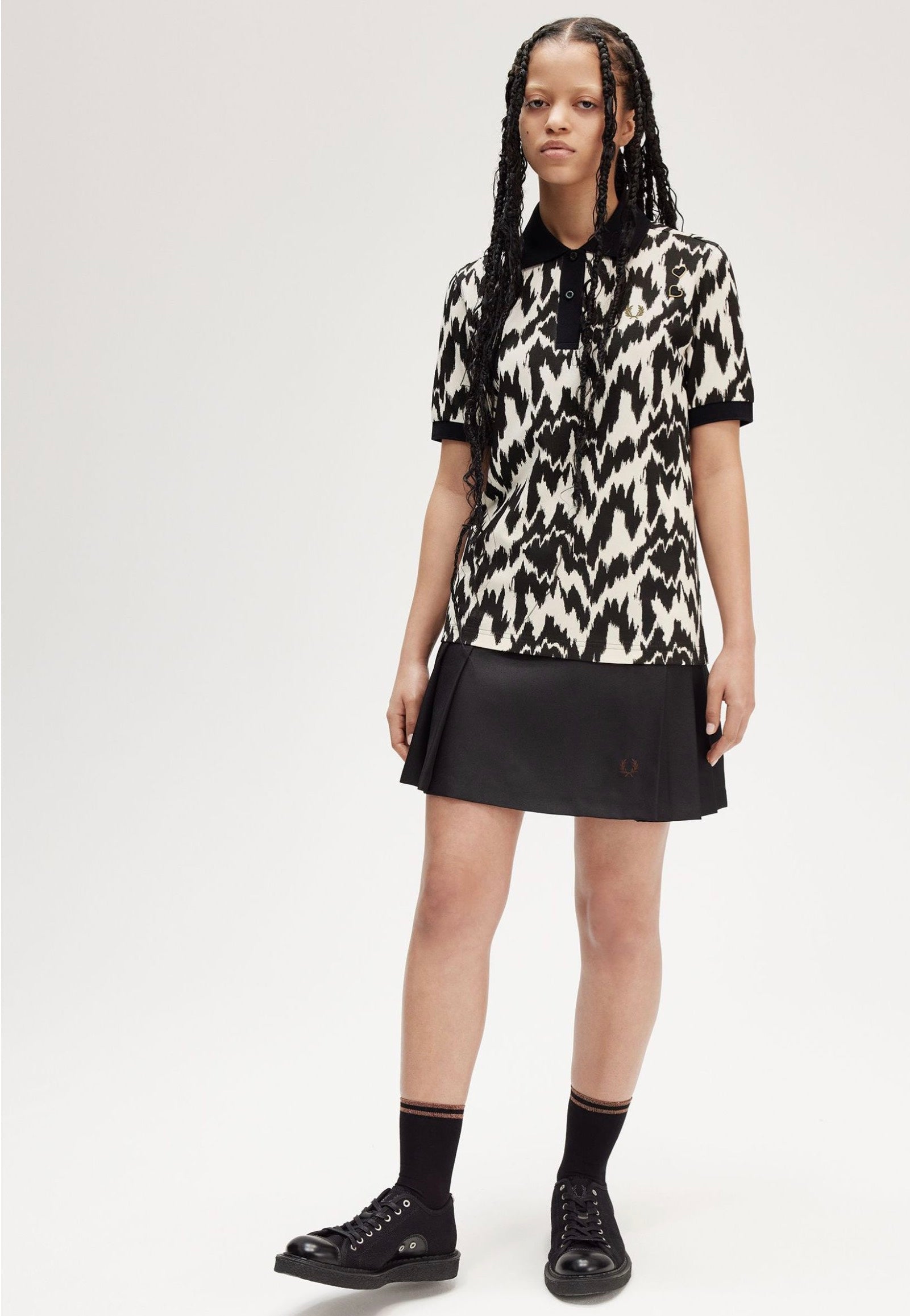 Fred Perry x Amy Winehouse - Animal Print Ecru - Polo Free Shipping Nicekicks