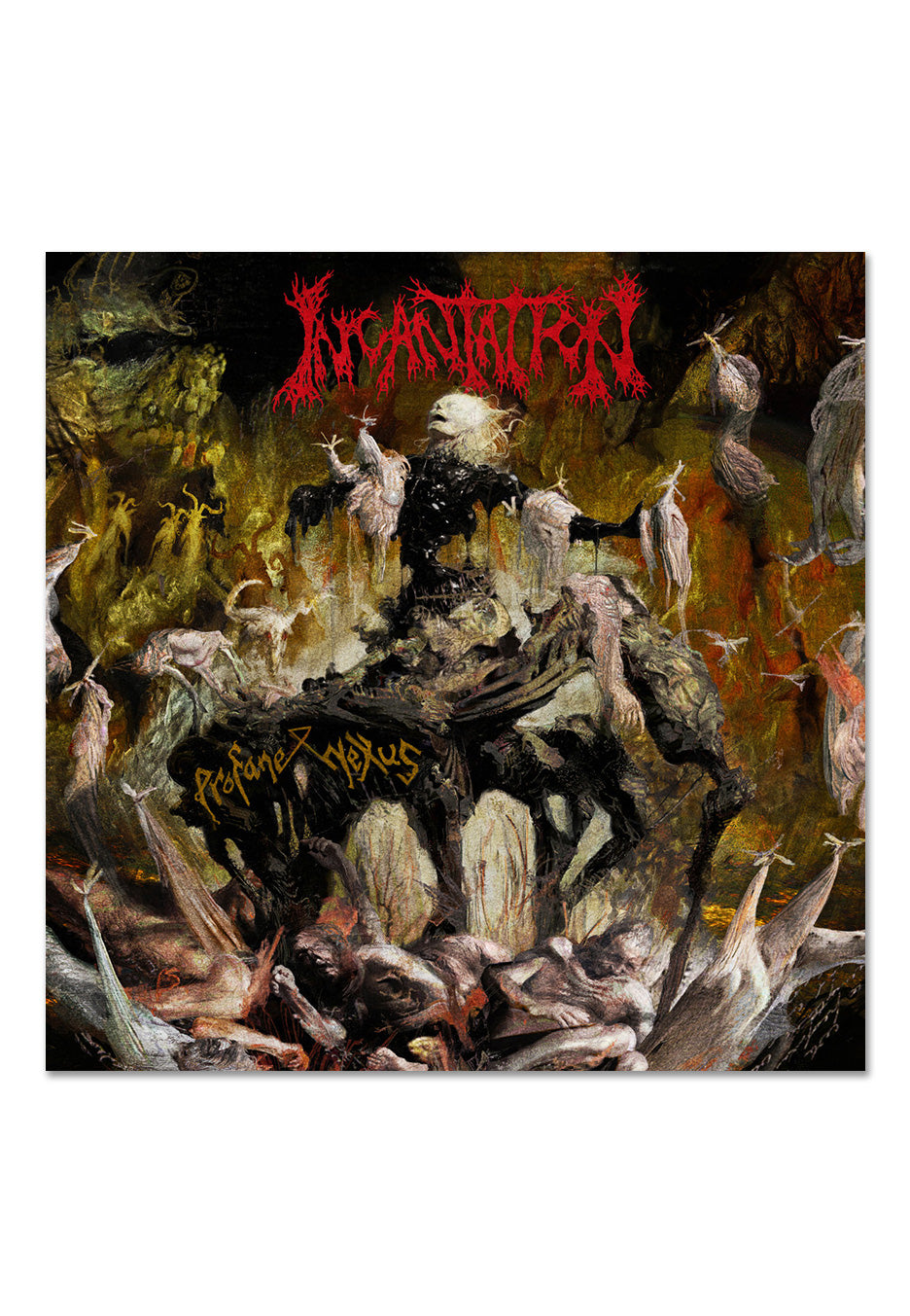 Incantation - Profane Nexus Swamp Green w/ Red/White/Black - Splattered Vinyl Cheap Sale Newest