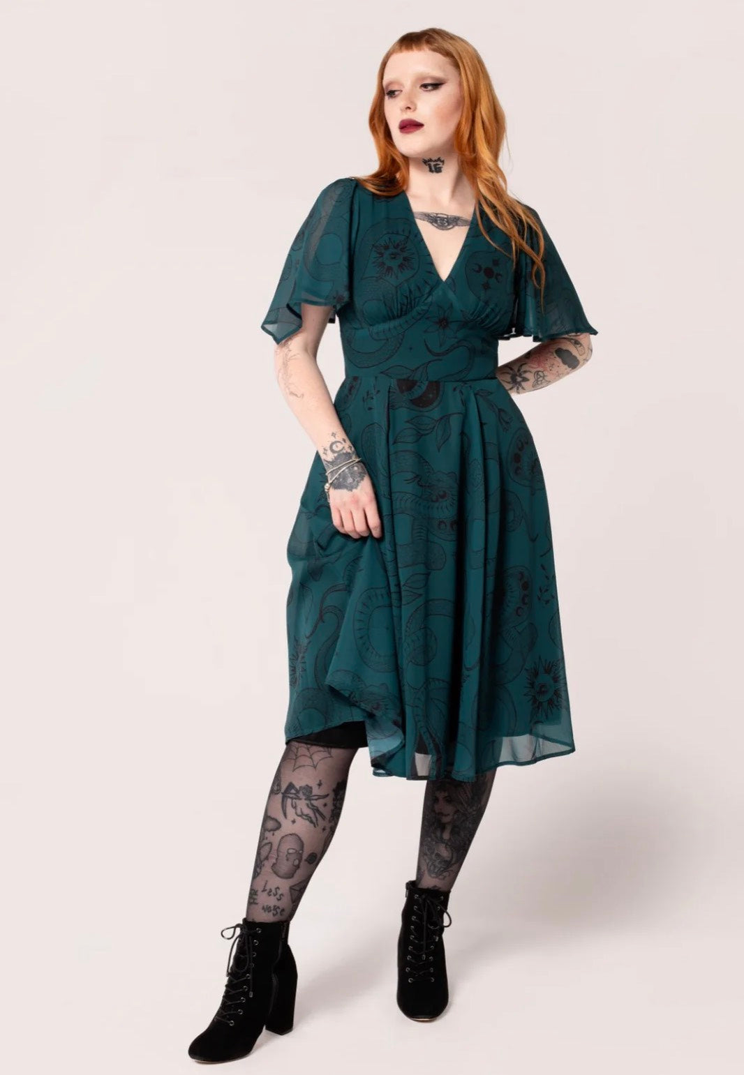 Hellbunny - Venom Midi - Dress Outlet Big Discount